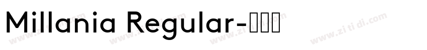Millania Regular字体转换